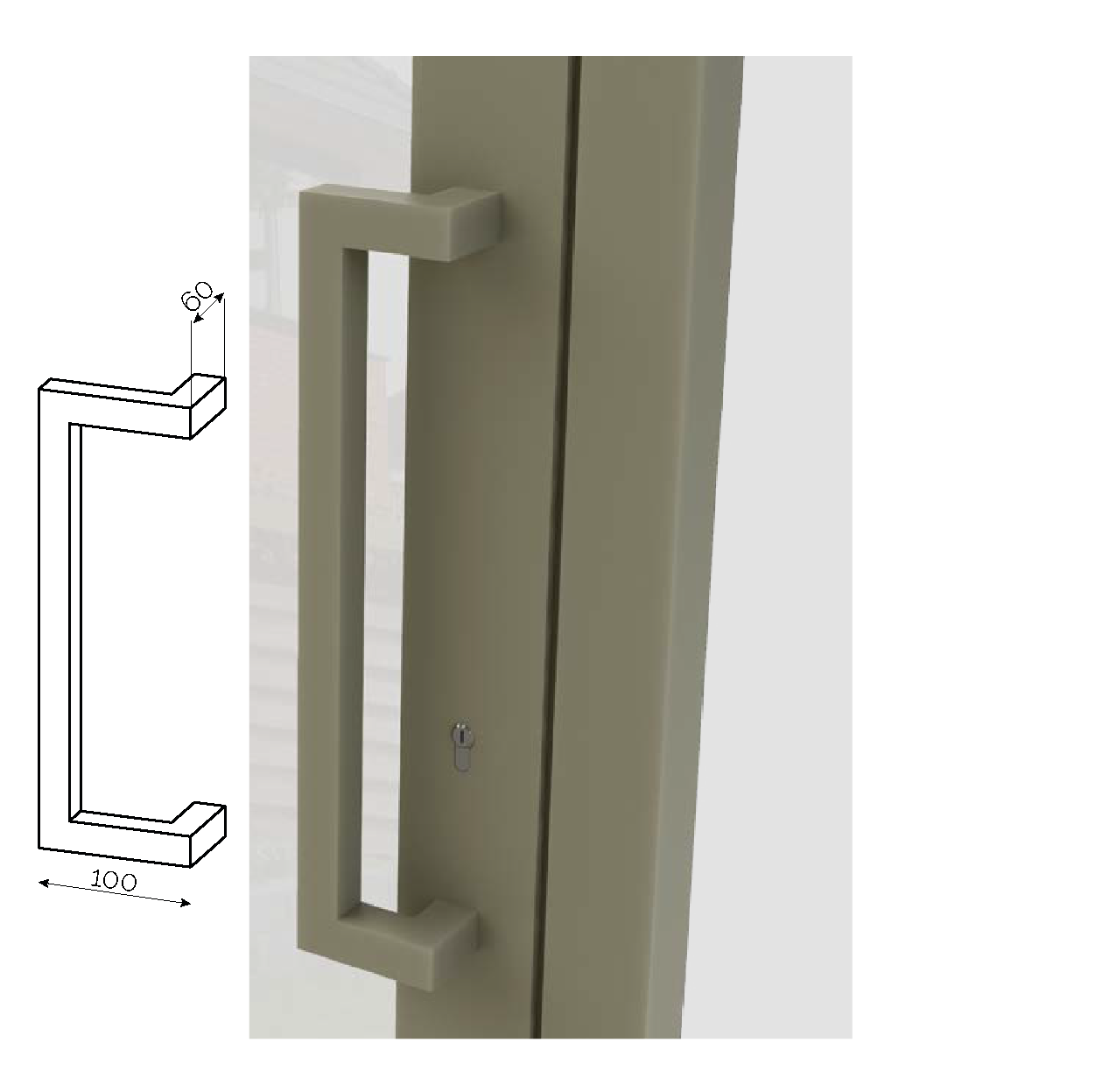 Push Pull 6
vierkant gelast onder een hoek van 90°